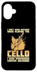 iPhone 16 Plus Cello Instrument Funny Playing Musical Lesson Case