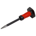 Sealey Point Chisel With Grip 300mm High Quality Drop Forged Steel Polished Tip