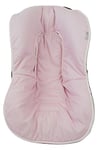 Housse matelas universelle pour groupe 0 ou Maxi-Cosi. Modèle Topitos Rose. matelassée