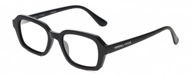 Kendall+Kylie KK5152CE GINGER Designer Reading Glasses Gloss Black Hexagonal 50m