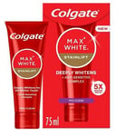 Colgate Max White Expert + Anti Stain With Whitening Toothpaste 75 ml-S10