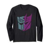 Transformers Autobots & Decepticons Neon Scanline Logo Long Sleeve T-Shirt