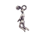 INNSPIRO Pendentif métallique NICE CHARMS basketball 8 x 18 mm. 25u., 14x17mm., Métal, Pas de gemme