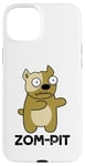 Coque pour iPhone 15 Plus Zom Pit Funny Zombie Pitbull Jeu de mots