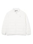 Tommy Jeans Men's Tjm Essential Lt Down Jacket Ext Dm0dm17984 Down Jackets, White, 5XL Plus Tall