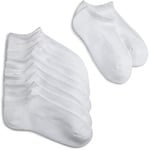 Jefferies Socks Boys' Seamless Toe Athletic Low Cut (Pack of 6) - White - X-Small