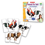 The Learning Journey Match It - Head To Tail Puzzle Game For Kids - Helps Interactive Child Development, Problem-Solving and Social Skills - 20 Self-Correcting Puzzle Sets - For 3+ Years