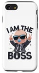 Coque pour iPhone SE (2020) / 7 / 8 Baby Boss « I Am The Boss » Like A Boss Kids