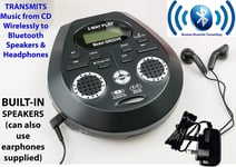 Steepletone Groove CD Discman, Stereo Built-In SPEAKERS Bluetooth Mains/Battery