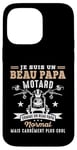 Coque pour iPhone 14 Pro Max Motard Beau Papa Moto Humour idée Cadeau Motorcycle Retraite