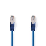 Nedis CAT5e nätverkskabel | SF/UTP | RJ45 hane | RJ45 hane | 15.0 m | Rund | PVC | Blå | Kuvert