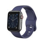 Apple Watch Series 4-6 44mm Armband i silikon, Blå