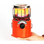 2000W Portable Mini Chauffe-Gaz Camping Réchaud Chauffage Cuisinière Pour Cuisiner Randonnée Pêche Sur Glace Camping Randonnée,Orange