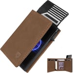 DODENSHA MagSnap Porte-Monnaie Homme I Porte Carte Slim Wallet avec compartimer pour la Monnaie I Porte Carte de crédit pour 10+ Cartes I Fermeture magnétique Porte-Monnaie DDSEU-KH008