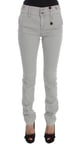 CoSTUME NATIONAL C'N'c Jeans Pants Gray Cotton Blend Super Slim Fit W26