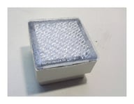 Trajectoire - Encastré de sol led carré 100X100mm 16 leds 5mm 1.5W verte 230V diffuseur polycarbonate pahc 622870