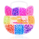 Loom Bands Kit - 600st i olika färger och flera tillbehör MultiColor Katt