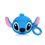 Viwind Coque Airpods 1/2,Etui Housse de Protection en Silicone pour Airpods 1/2,[Anti-Choc/Ultra-Mince/Supporte la Charge sans Fil] 3D Cute Soft Case Cover Boitier pour Airpods 1/2-Stitch