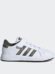 adidas Sportswear Kids Grand Court 2.0 Trainers - White, White, Size 12 Younger