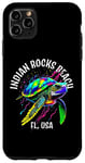 iPhone 11 Pro Max Indian Rocks Beach Florida USA Abstract Turtle Design Case