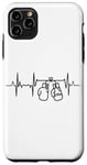 Coque pour iPhone 11 Pro Max Tenue d'entraînement de boxe Boxer Heartbeat Heartline ECG