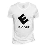 T-Shirt Homme Col V E Corp. Evil Geek Robot Serie Tv