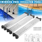 Échelle de Sécurité Marches Pédale Stable pour Piscine Anti-derapantes Echelle en Acier Inoxydable 50 x 7.5 x 2.5cm-1pcs LIA18643