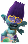 Branch Singing Official Trolls World Tour Lifesize Cardboard Cutout & FREE Mini