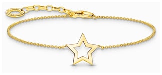 Thomas Sabo A2162-413-39-L19V Star Charm Gold-Plated Jewellery