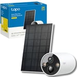 Tapo 2K 4MP QHD Solar Security Camera Kit with Rechargeable Battery and Solar Panel for Continuous Power,Indoor&Outdoor, Color Night Vision,AI Detection,Works with Alexa&Google C425 KIT No Monthly Fee