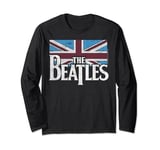 The Beatles British Flag Red, White, and Blue Long Sleeve T-Shirt