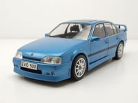 Opel Omega Evolution 500 1991 Bleu Métallique Maquette de Voiture 1:24 Whitebox