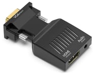 XtendLan Adaptér VGA (M) ja HDMI (F), 1080p, äänentoisto (konektori 3,5 mm, F)