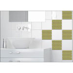 Plage 260547 Smooth – Tiles Stickers pour carrelage skandinavisch Abeilles, 6 Archet, Vinyle, Jaune, 15 x 0,1 x 15 cm