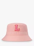 Small Stuff Kids' Intial Bucket Hat,  Pink/Multi