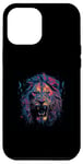 Coque pour iPhone 15 Pro Max Lion Artistic King Jungle Chat Naturel