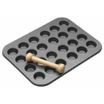 Master Class Non-Stick 24 Hole Mini Tin & Wooden Plunger