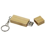 U Disk Wooden Bamboo Usb Flash Drive Pen Drives Wood Chip 4gb 8gb 16gb 32gb Memory Stick With Keychain Gift 8GB B