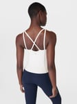 Sweaty Betty Picot Lace Gym Top, Lily White