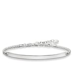 Thomas Sabo Ladies Bracelet Love Bridge 925 Silver 21 cm - LBA0008-001-12-L21v