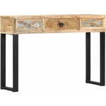 Table console Table d’Entrée Table d'Appoint Bout de canapé pour Couloir, Entrée, Salon 110 x 30 x 76 cm Bois de manguier massif GHBN164495 MaisonChic