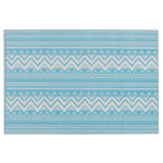 Tapis d'Extérieur Boho 120 x 180 cm en Polypropylène Bleu Turquoise Nagpur