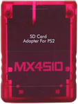 Adaptateur De Carte Mémoire Pour Ps2, Mx4Sio (Extension De Mémoire Pour Sio) Adaptateur De Carte Mémoire Sio2Sd Lecteur De Carte Mémoire De Remplacement Pour Console Pour Ps2 Fat(Rouge)