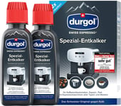 DURGOL descaler descaling all coffee machines Tassimo Nespresso Dolce Gusto x 2