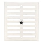 Amig - Grille de ventilation rectangulaire en Aluminium | Grilles d'aération pour sortie d'air | Idéal pour plafond de cuisine et de salle de bain | Dimensions : 170 x 190 mm | Couleur: Blanc