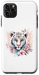 Coque pour iPhone 11 Pro Max Tigre blanc