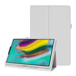 Samsung Galaxy Tab A 10.1 (2019) litchi läderfodral - Vit