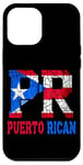 Coque pour iPhone 15 Pro Max Pr Drapeau Portoricain Béton Fissuré Boricua Flag Logo Fun