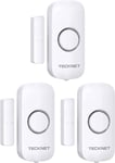 Door Alarm Sensor 100dB - Mini Wireless Burglar Alarms, 3 Pack for Home Security