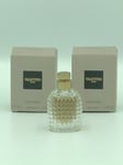 2 X Valentino Uomo Miniature 4ml Edt ( Total 8ml )